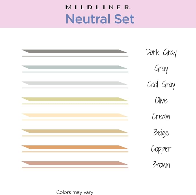 Zebra Pen MILDLINER Highlighter & SARASA Clip Set, Neutral Vintage, 14-Pack | Includes 7 SARASA Clip Vintage Gel Pens and 7 MILDLINER Neutral Highlighters, Ideal for Journaling and Note-Taking (10114)