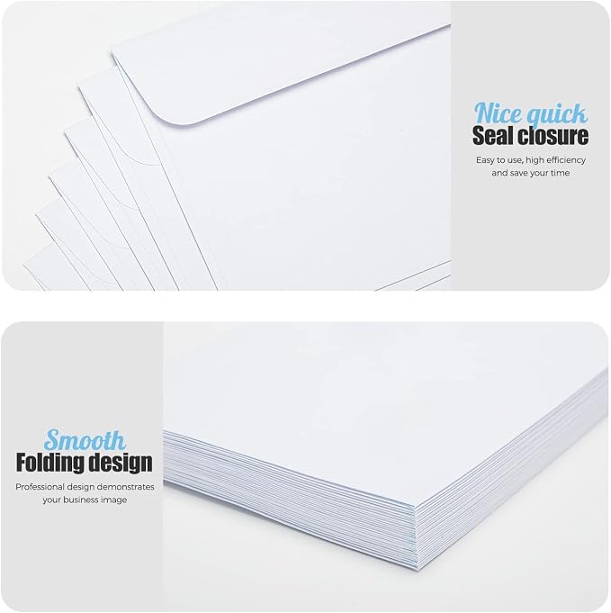 #10 Bussiness Envelope Self Seal 3000 Counts, White Security Envelopes Peel and Seal, Self Adhesive Tinted Envelopes Legal Letter Size 4 1/8 x 9 1/2, No Window, 24LB