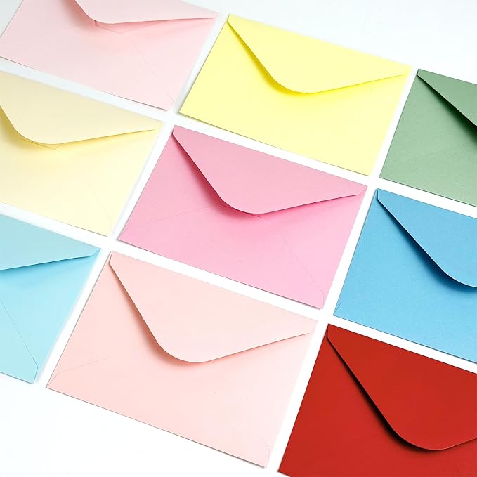 50 PCS Sage Green Colorful A4 Envelopes,4x6 Envelopes for Invitations | 4x6 Envelopes for Greeting Cards, Great for Invitations, Wedding Invitation, Birthday, Baby Shower, Graduation
