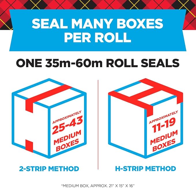 Scotch Heavy Duty Packaging Tape, 1.88 x 54.6 yd, Designed for Packing, Shipping and Mailing, Strong Seal on All Box Types, 3" Core, Clear, 1 Roll w/Dispenser (3850-2ST)
