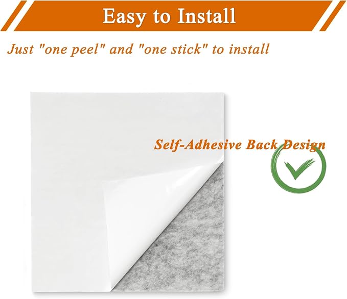 Square Felt Cork Bulletin Board Tiles, Self Adhesive DIY Felt Pin Board for Wall 30" x 20" with 35 Pushpins for Office School Home Wall Decor Stickers Memos Photos Display (Black)
