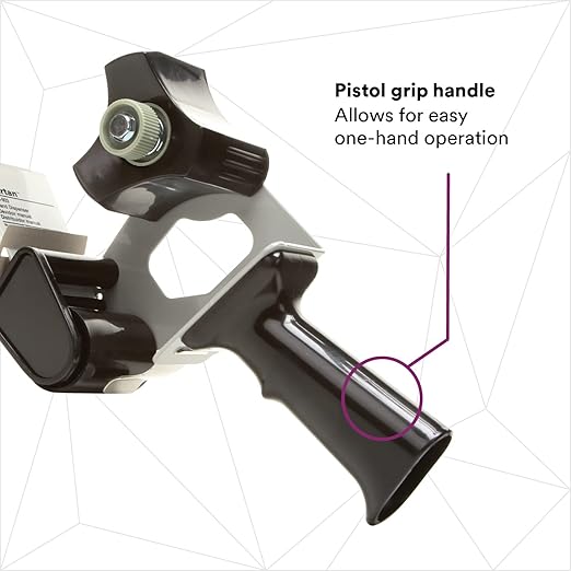 3M Pistol Grip Box Sealing Tape Dispenser HB903, Hand-Held Design, Heavy-Duty, Easy-to-Use Application, 1 per Case