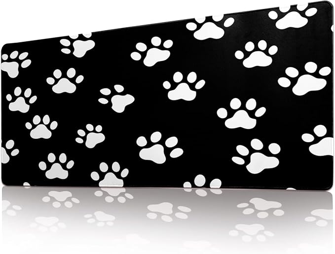 Mouse Pad Gaming Mouse Pad Desk Pad XL Large Mouse Mat Keyboard Mat Office Desk Decor AccessoriesKeyboard Mat Office Desk Decor Accessories (Cute Footprint)