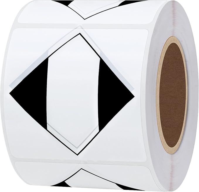 Hybsk 2x2 Inch ORM-D Shipping Labels Diamond Limited Quantity of Dangerous Goods Stickers for Warehouse Handling Transport Shipping Stickers Total 300 Labels Per Roll (2x2 inch)
