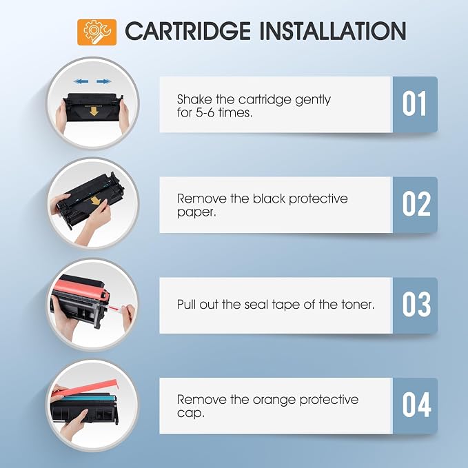148X Toner Cartridge Black High Yield 4001n MFP 4101fdw 148A W1480X W1480A | Compatible for HP148X 148A for HP LaserJet Pro MFP 4101fdw 4101fdn Pro 4001dw 4001dn 4001n Printer Ink (2 Pack with Chip)