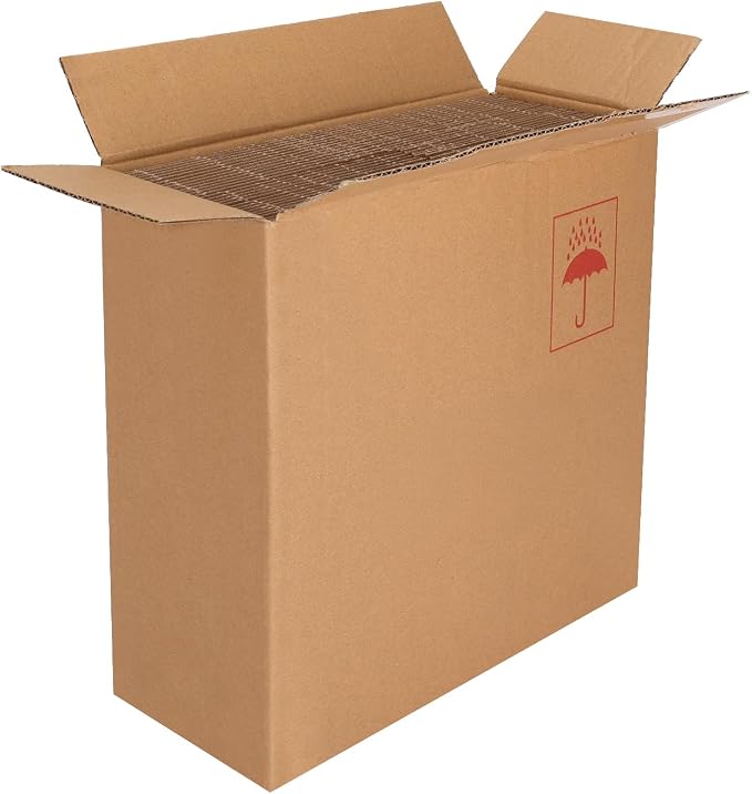 30-Pack Shipping Boxes 6x6x6 Inches, Brown | Corrugated Cardboard Box for Business Packing, Shipping, and DIY, Easy to Fold and Assemble