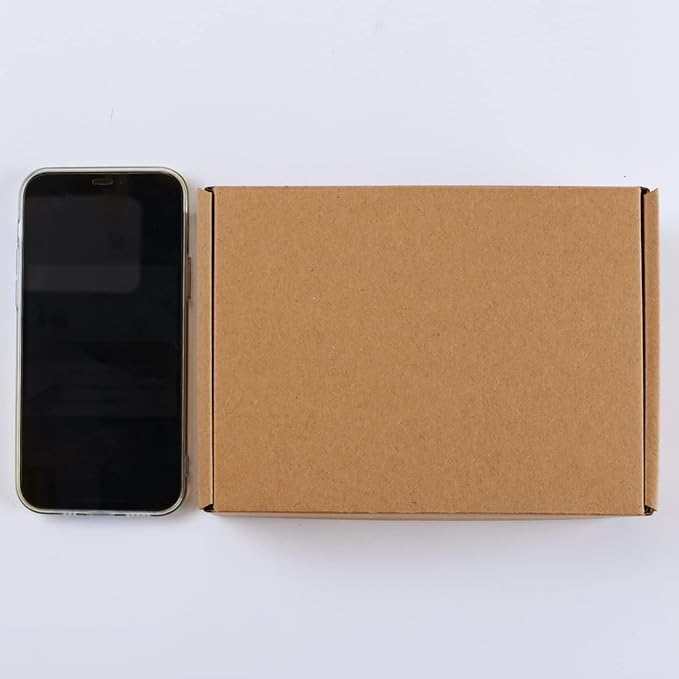 Brown Corrugated Cardboard Boxes - 7x5x2, 30 Pack Small Shipping Boxes for Mailing & Packaging