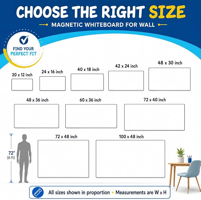 YOUNGJQ Large Magnetic Whiteboard Surface 100" x 48", Self-Adhesive & No Ghosting Dry Erase White Board Sheet for Wall, Peel and Stick Wallpaper for Conference Room Playroom Office