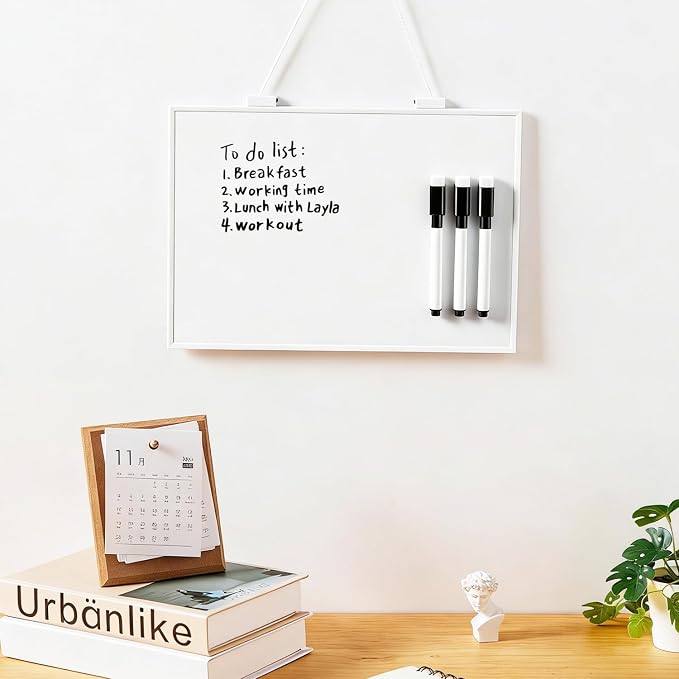 26 Pcs Black Magnetic Dry Erase Markers, Small Dry White Board Markers Fine Point Tip Nwith Eraser Cap for Teachers Office School Supplies