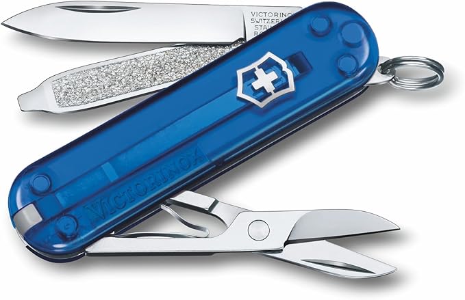 Victorinox Swiss Army Classic SD Pocket Knife (Translucent Sapphire), 58mm