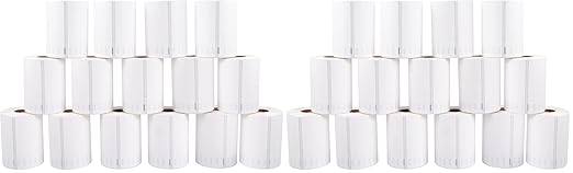 L LIKED 3300 PCS 4"x6" Direct Thermal Shipping Labels (220 Labels/Roll, 15 Rolls), Perforated White & Strong Adhesive, Compatible with DYMO 4XL 1744907, Zebra, Rollo (Pack of 2)