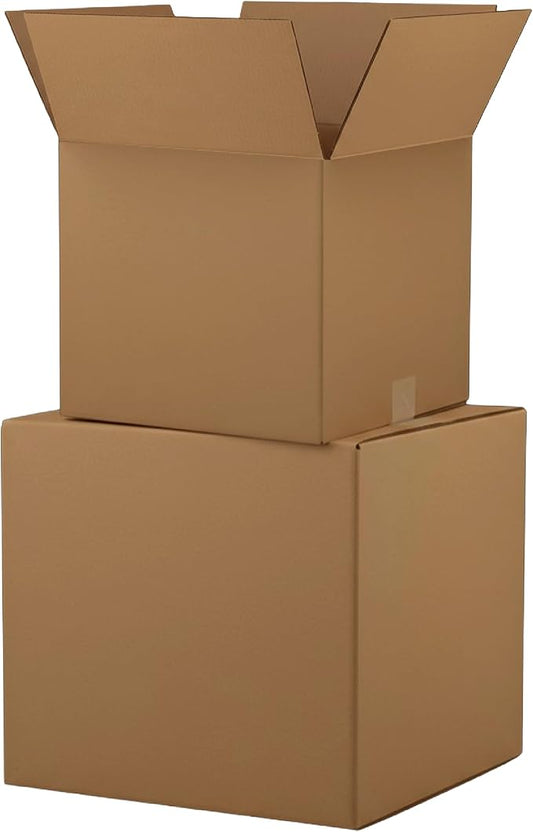 The Boxery Cube 3 x 3 x 3-inch Corrugated Cardboard Boxes, Small | Pack of 25 for Shipping, Moving, and Storage, Curbside Recyclable, Strong Wholesale Bulk Boxes
