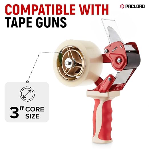 3" x 110 Yards Clear Packing Tape, Pack of 2 - Heavy-Duty 2.6 Mil Thick Carton Sealing Tape with Industrial Strength Adhesion for Packaging, Moving, or Shipping Boxes | Heavy-Duty 2.6 Mil Thick Carton Sealing Tape with Industrial Strength Adhesion for ...