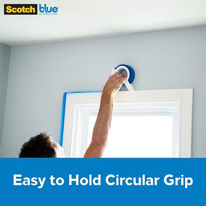 Scotch Blue Painters Applicator,Applies Painter's Tape in Continuous Strip,Paint-Tape Applicator for Trim,Windows and Door Frames,1.41 Inches x 20 Yards,1 Starter Roll,(Pack of 6)