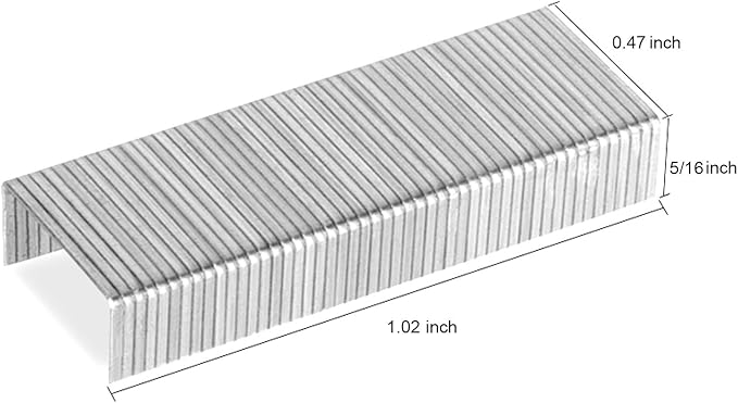 Deli 5,000 Staples, Fits Deli 40 & 60 Sheet Capacity Staplers, 5/16" Leg Length, Jam Free Sharp Chisel Point Design, 10 Boxes of 500 Staples