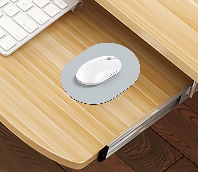 Small Mouse pad, Portable, Waterproof Non-Slip Rubber Bottom, Suitable for Wireless Mouse, Laptop Keyboard Tray for Both Men and Women, Office Travel Grey 5.5x7.5in