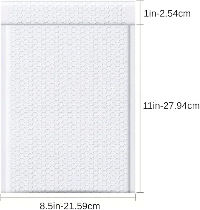 100 PC 8.5x12 Inches Poly Bubble Mailers Shipping Padded Envelopes Self Seal Waterproof Cushion Envelopes Waterproof Grey Usable 8.5x11" #2