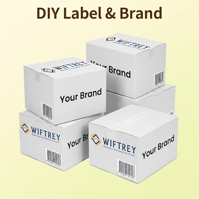 WIFTREY 12x12x8 inches White Shipping Boxes Pack of 15, Corrugated Cardboard Boxes 12 x 12 x 8 for Packaging Small Business, Moving, Mailing