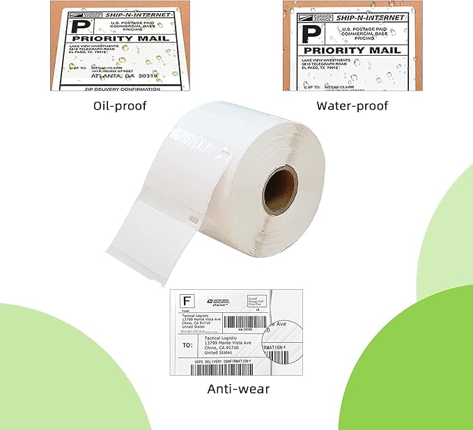 Compatible 2-1/4" x 1-1/4" Direct Thermal Labels Replacement for DYMO 30334 Barcodes Address Postage, Compatible with Rollo, DYMO 4XL & Zebra Desktop Printers (12 Rolls, 1000 Labels/Roll)