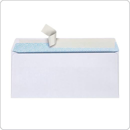 Columbian #9 Security Envelopes, 500 Pack, No Window Self Seal Envelopes for Business Mailings, 3-7/8" x 8-7/8", Durable 24 lb White Paper