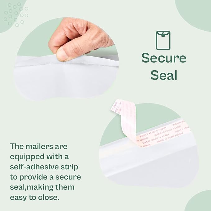 PSBM #7 50 PCS 14.25 x 20 Inch White Kraft Bubble Mailers, Cushion Padded Envelopes, Self-Sealing Peel-Off Strip, Ideal for Shipping CD, DVD, Jewelry, Photos, Magazine, Books, Clothes and More