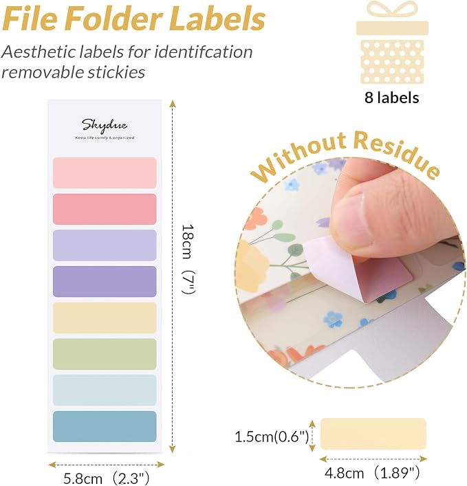 SKYDUE Expanding File Folder with 5 Pockets, Accordion File Organizer, Portable Receipt Paper Documents Organizer, Letter Size Filing Folder School Office Supplies, Apricot