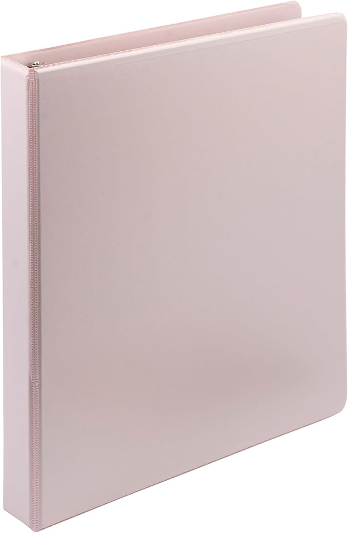 Samsill Plant-Based 1 Inch Durable D-Ring, View Binder, Eco-Friendly, USDA Certified Biobased, Single, Light Pink