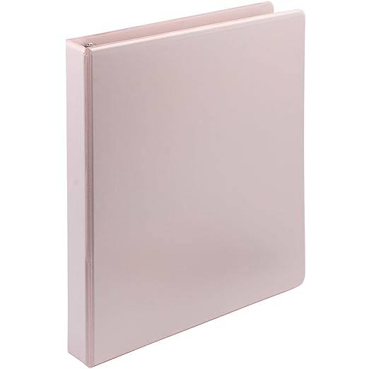 Samsill Plant-Based 1 Inch Durable D-Ring, View Binder, Eco-Friendly, USDA Certified Biobased, Single, Rose