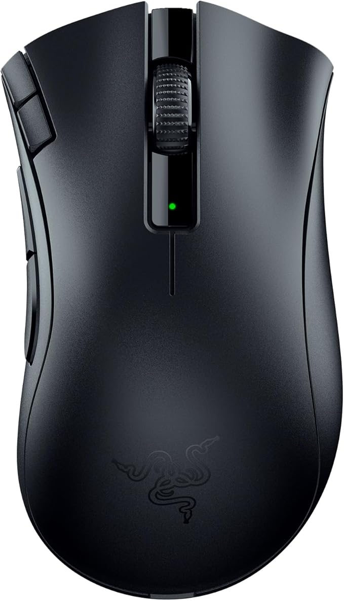 Razer DeathAdder V2 X HyperSpeed: Award-Winning Ergonomic Design - Ultra-Fast Wireless - 235hr Battery Life - 7 Programmable Buttons - Gen 2 Mechanical Switches - 5G 14K DPI Optical Sensor
