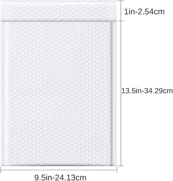 100 PC 9.5x14.5 Inches Poly Bubble Mailers Shipping Padded Envelopes Self Seal Waterproof Cushion Envelopes Waterproof Grey Usable 9.5x 3.5" #4