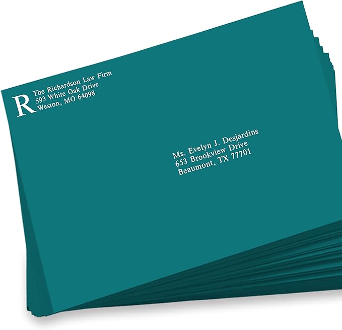 LUXPaper 9 x 12 Open End Envelopes | Peel & Press | Teal | 80lb. Text | 1,000 Qty