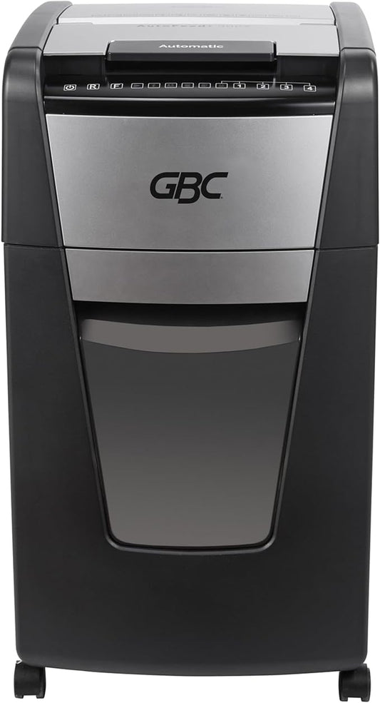 GBC 300M Paper Shredder, Auto Feed+, 300 Sheet Capacity, Micro-Cut, Office Shredding (WSM1757609)
