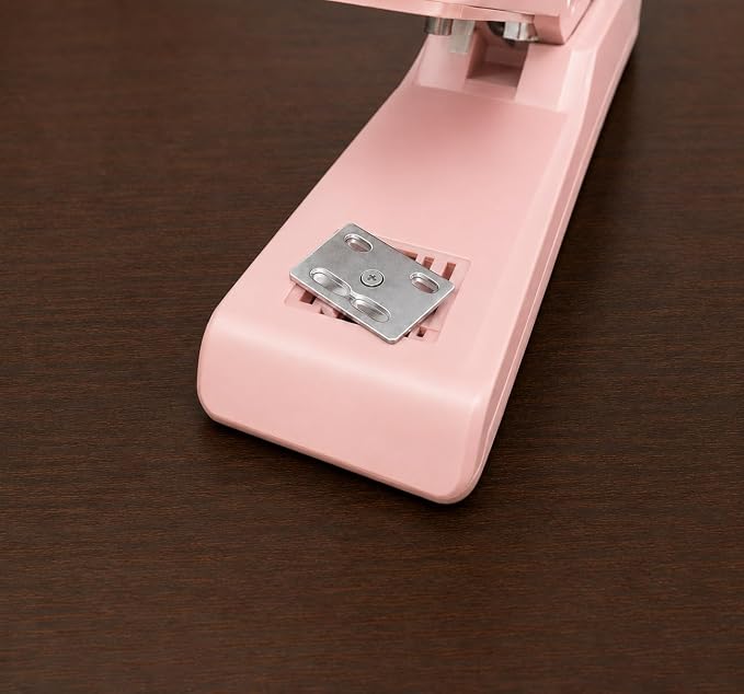 Metal Stapler with 830 Staples,Pink Stapler,Staplers for Desk | 30 Sheet Capacity, Office Stapler,Non-Slip