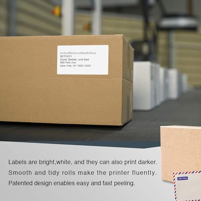 BETCKEY - Compatible DYMO 30256 (2-5/16" x 4") Replacement Shipping Labels - Compatible with Rollo, DYMO Labelwriter 450, 4XL & Zebra Desktop Printers[1 Rolls/300 Labels]