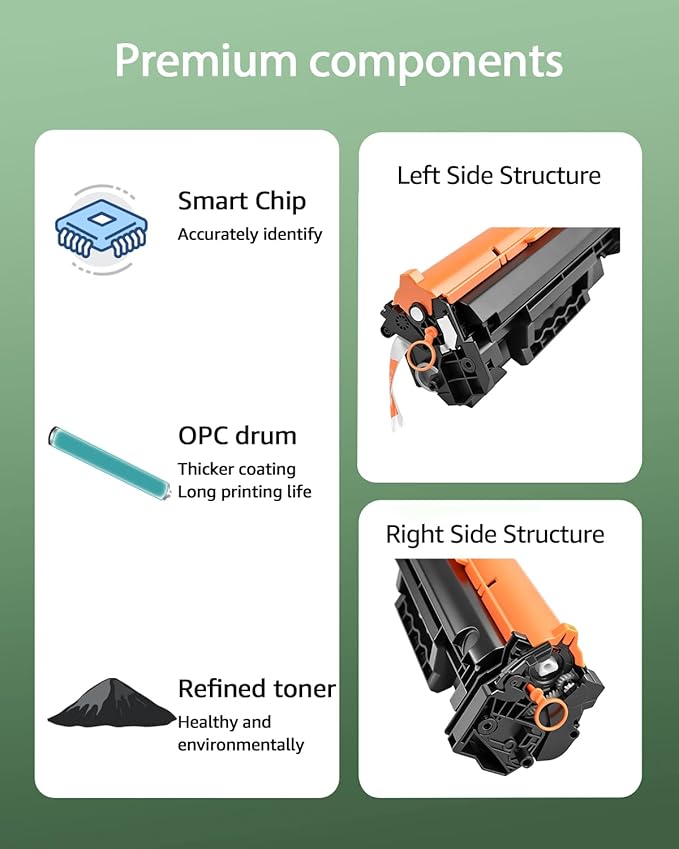 greencycle Compatible for HP 134A Black Toner Cartridge Work with Laser Jet M209dw M209d M234dw M234sdn M234sdw Cannot be Used for Laser 209dw𝐞 234dw𝐞 234sdn𝐞 234sdw𝐞(4PCS,with Chip)