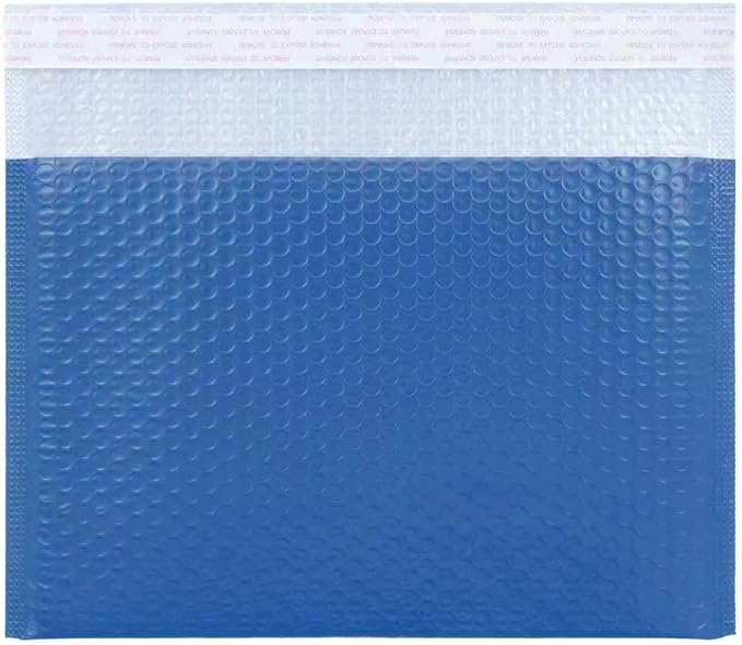 Navy Blue Bubble Mailers 10 x 7 + 2.36 Inch, 40 Per Box | Padded Envelopes, Shipping Envelopes