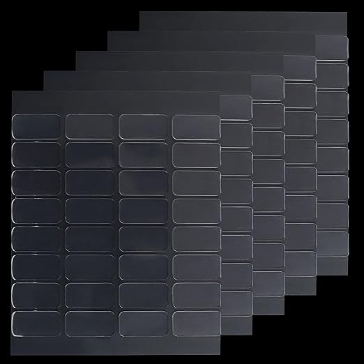 Removable Mounting Putty, 160 Pcs, 20x10mm | Clear Sticky Tack, Double-Sided Adhesive, No Trace for Poster, Museum, Wall Hanging, Craft & Home Office Decor