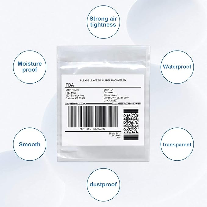 1000 Pcs-7.5x5.5 Packing List Mailing Envelopes Shipping Envelopes Packing List Clear Adhesive Shipping Label Sleeves Shipping Supplies for Small Businesses