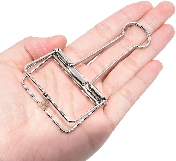 Extra Large Binder Clips 2 Inch, Big Paper Clamps Silver for Office School Supplies (15Pcs)