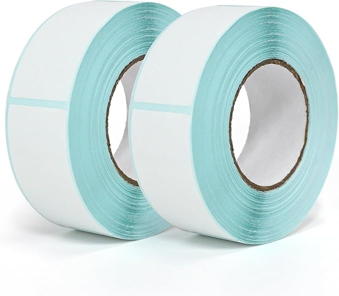 L LIKED Blank 1 x 2 Inch Dissolvable Labels for Food Rotation Prep roll of 350 (2 Rolls)
