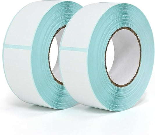 L LIKED Blank 1 x 2 Inch Dissolvable Labels for Food Rotation Prep roll of 350 (2 Rolls)
