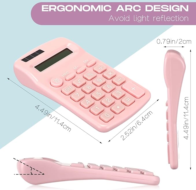 Flutesan 30 Pack Pocket Calculator,Multicolor | Mini 4 Function Calculators, for Students Kids, Small Battery Powered Bulk, Basic Handheld, for School Classroom Home Office