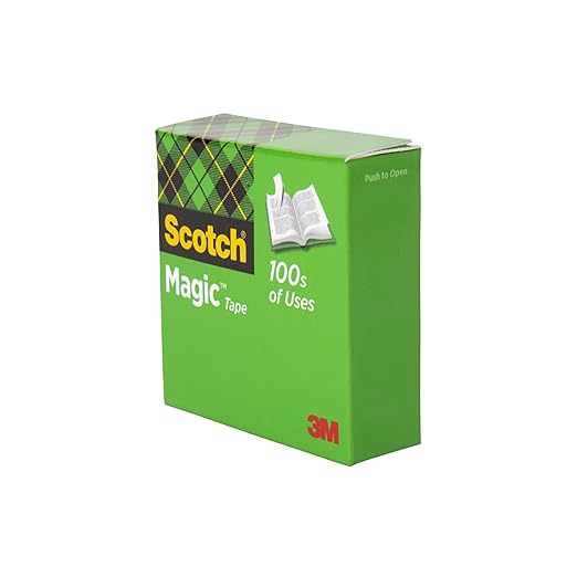 Scotch Magic Tape,Invisible,Home Office Supplies and Back to School Supplies for College and Classrooms,12 Rolls,(Pack of 2)