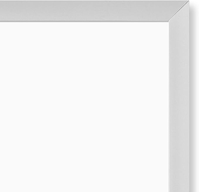 U Brands Dry Erase Board White Board, 36" x 36" Inches, Melamine Surface, Silver Aluminum Frame (2889U00-01)