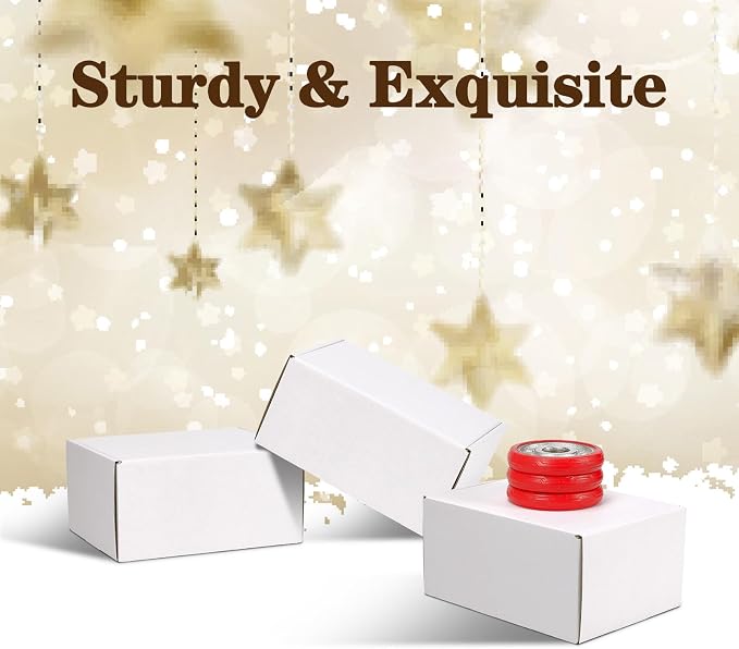 WIFTREY 8x8x4 Shipping Boxes 30 Pack, White Packing Box for Small Business, 8 x 8 x 4 Corrugated Cardboard Boxes for Mailing, Mailing, Shipping