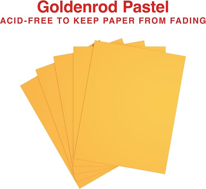 Staples Pastel 30% Recycled 8.5" x 11" Color Copy Paper, 20 Lbs., Goldenrod, 5000 Sheets/Carton