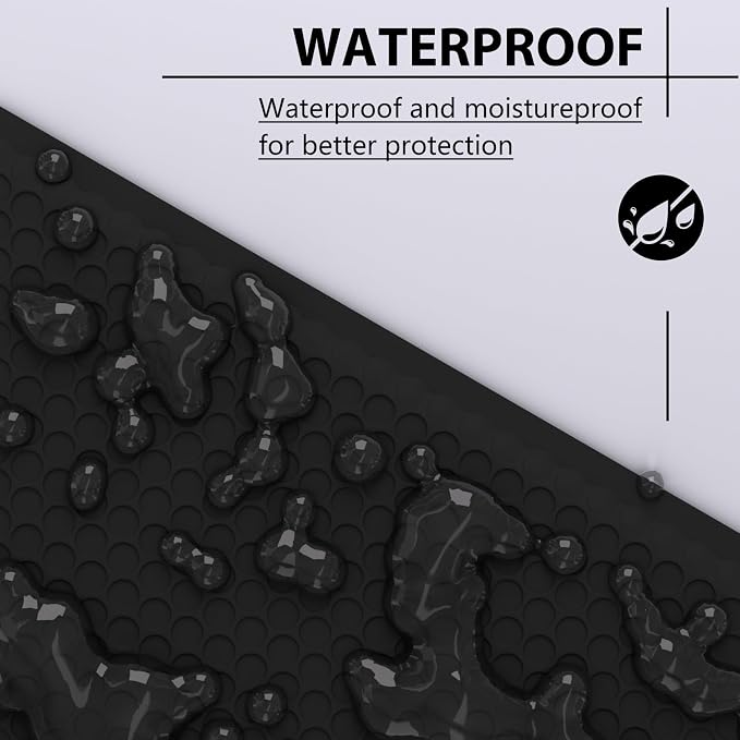 6x9 Inch Bubble Mailer 50 Pack, Waterproof Padded Envelopes with Strong Self-Seal Adhesive, Cushioning Shipping Bags with Bright Color for Small Business - Black