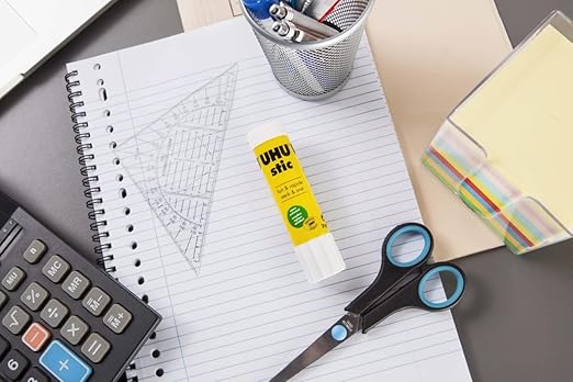 UHU Stic Glue Stick - Strong and Fast, Solvent Free Adhesive - Clear Application - 40g - Pack of 2