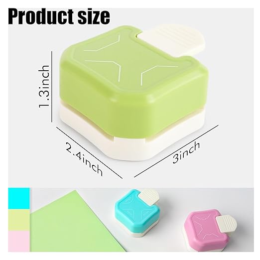 LOVEINUSA 3 in 1 Corner Rounder Punch, 3PCS Corner Punch (Rounder + Beauty Shape + Chamfer Edges), 3 Way Cutter for Scrapbooking Supplies, Photocards & DIY Paper Crafts, Laminate, Cardstock, Envelope