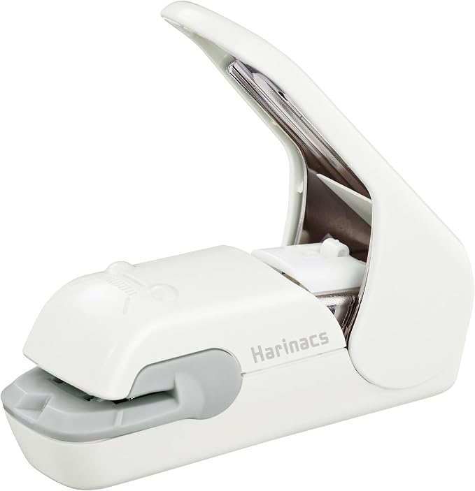 Kokuyo Stapleless Stapler, Harinacs Desktop & Handheld Staple-Free, Up to 5 Sheets No Staple Binding, Portable Compact Holeless Stapler, Pale White, Japan Import (SLN-MPH105PW)